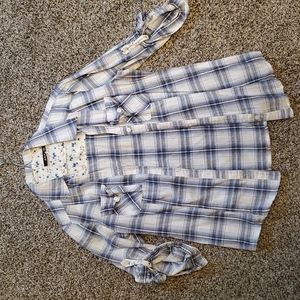 Button up plaid shirt